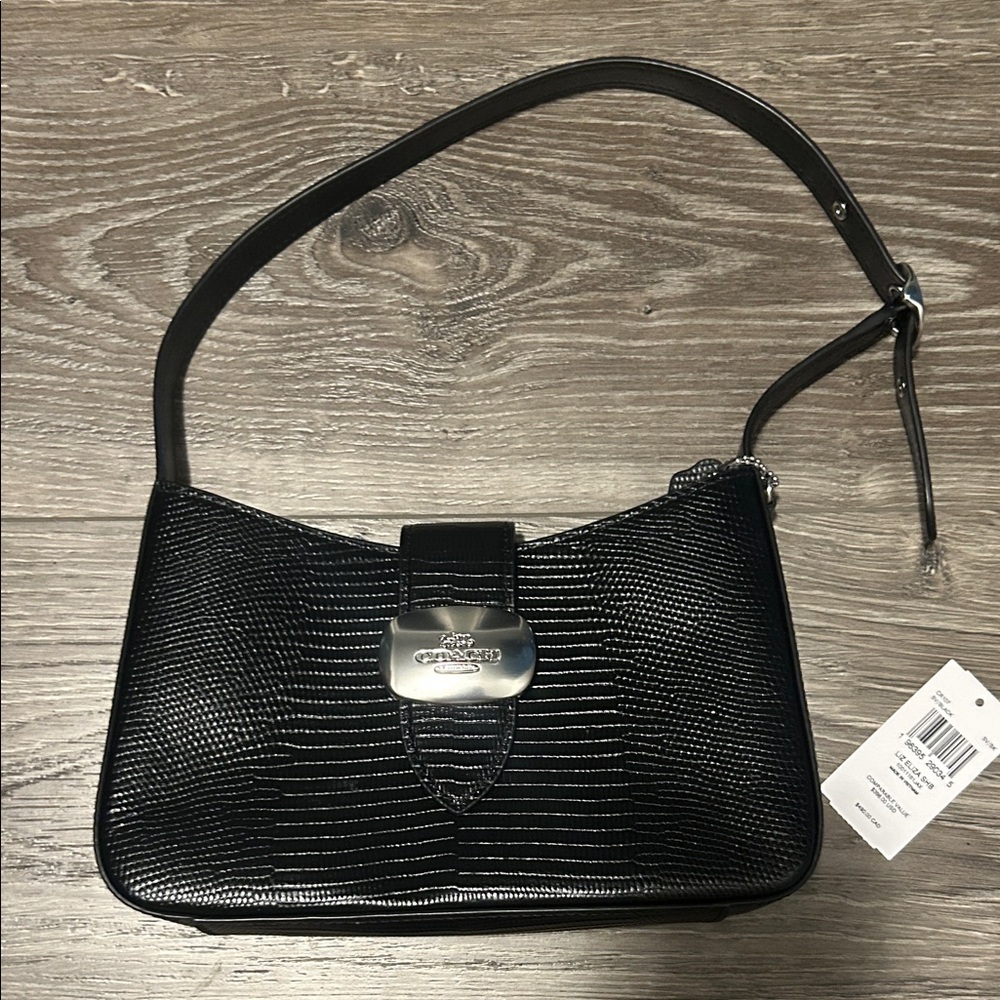 Coach Eliza Elegant Black Shoulder Bag - Picture 3 of 9